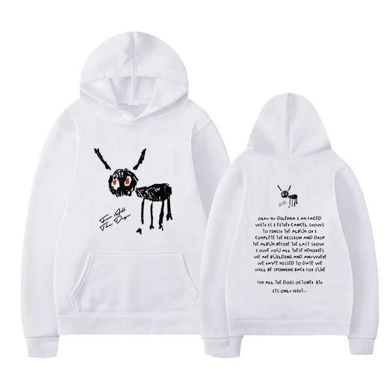 Drake Hoodies Music Album For All The Dogs Print Hoodie Men Women Funny Fashion Hip Hop Loose Sweatshirt Autumn Oversize Clothes