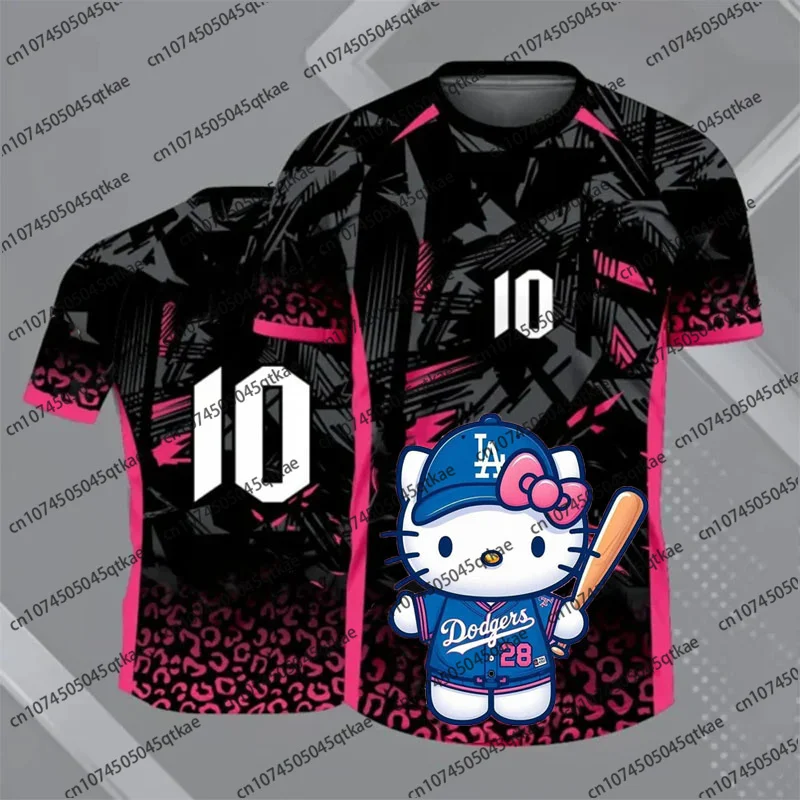 

2025 New Arrival Special Edition HelloKitty Football Jersey Training Soccer Jersey Uniform Breathable Oversize Unisex Fan Tshirt