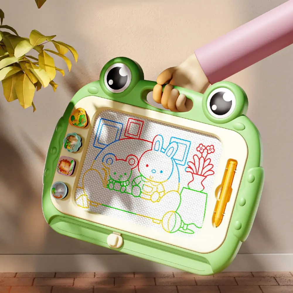 

Frog Magnetic Drawing Board Writing Table Leg Doodle Board Toy Erasable Graffiti Erasable Magnetic Graffiti Board Kindergarten