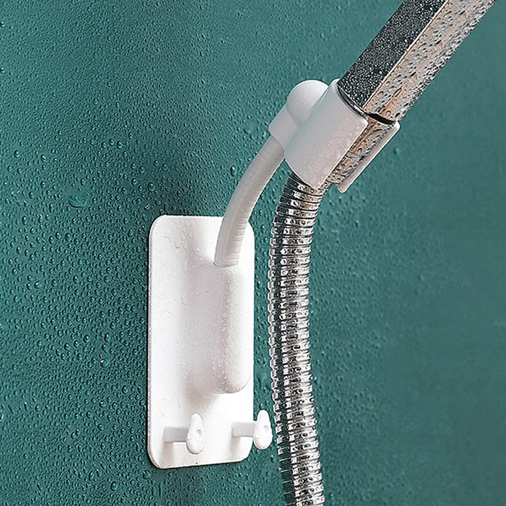 Handheld Universal Bracket Punch-free Wall Mounted Home Bathroom Fixture Shower Head Rack Shower Head Holder Bathroom Accessory