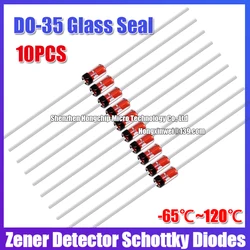 (10PCS) Diode BAT41/42/43/45/46/47/48 DIP-2 SMD-2 1N34A Voltage Regulator Tube Germanium Detector Schottky Diode