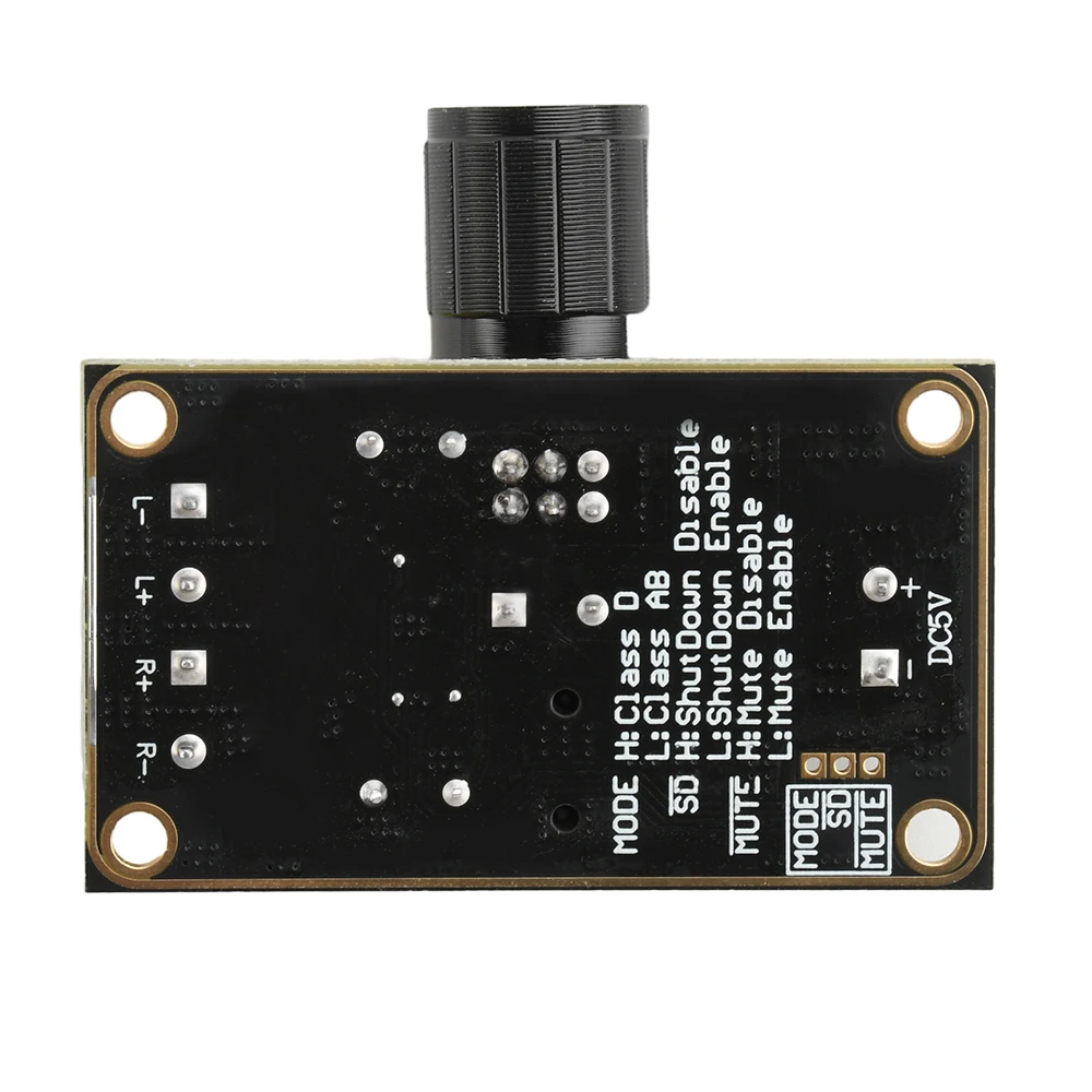 Carte amplificateur numérique DC 5V classe D 2.0, double canal stéréo 5W x 2, amplificateur Audio, Volume réglable, Module de réduction du bruit EMI