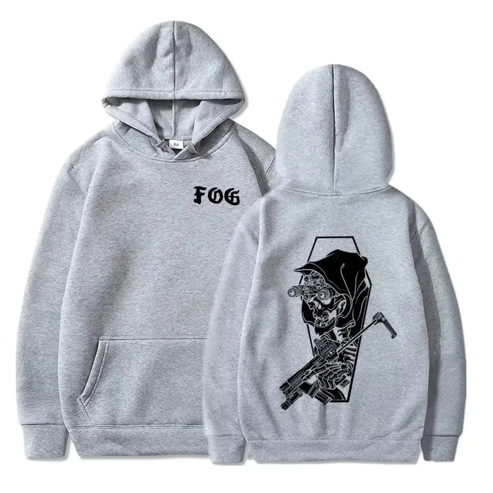 FOG Gbrs Forward Observations Group Hoodie Men Woman Punk Skeleton Gothic Long Sleeve Sweatshirt Casual Vintage Oversized Hoodie