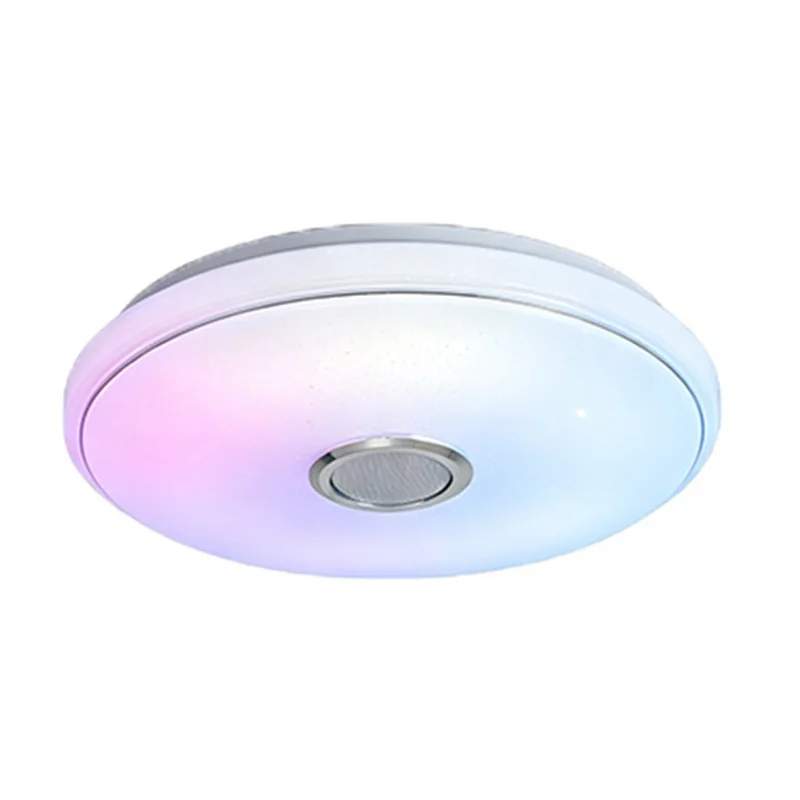 RGB-Deckenleuchte zur bündigen Montage, farbwechselnde Leuchte mit Bluetooth und DIY-Funktion zur individuellen Farbwahl, Musik-Deckenlampe für Schlafzimmer und Wohnzimmer.