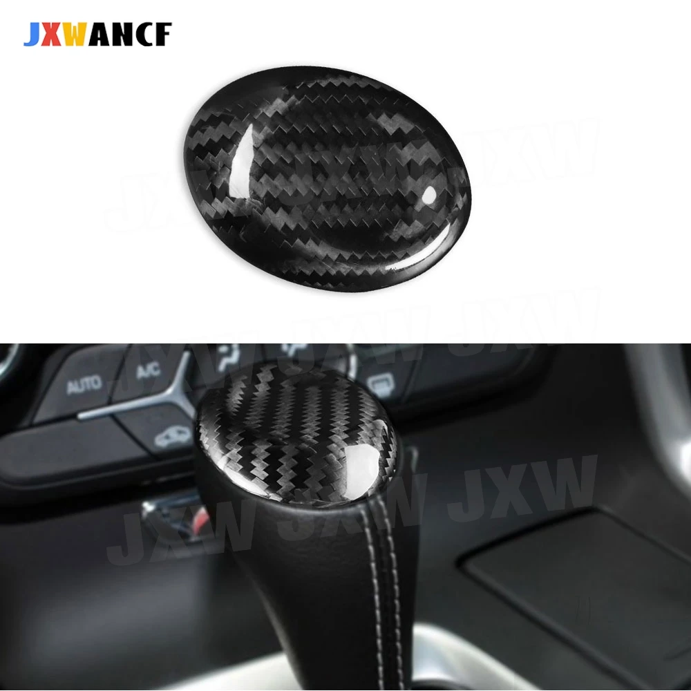 

JXWANCF для Chevrolet Corvette 2014-2019, углеродное волокно, автомобильное внутреннее украшение, ручка переключения передач, защитный чехол для автомобиля