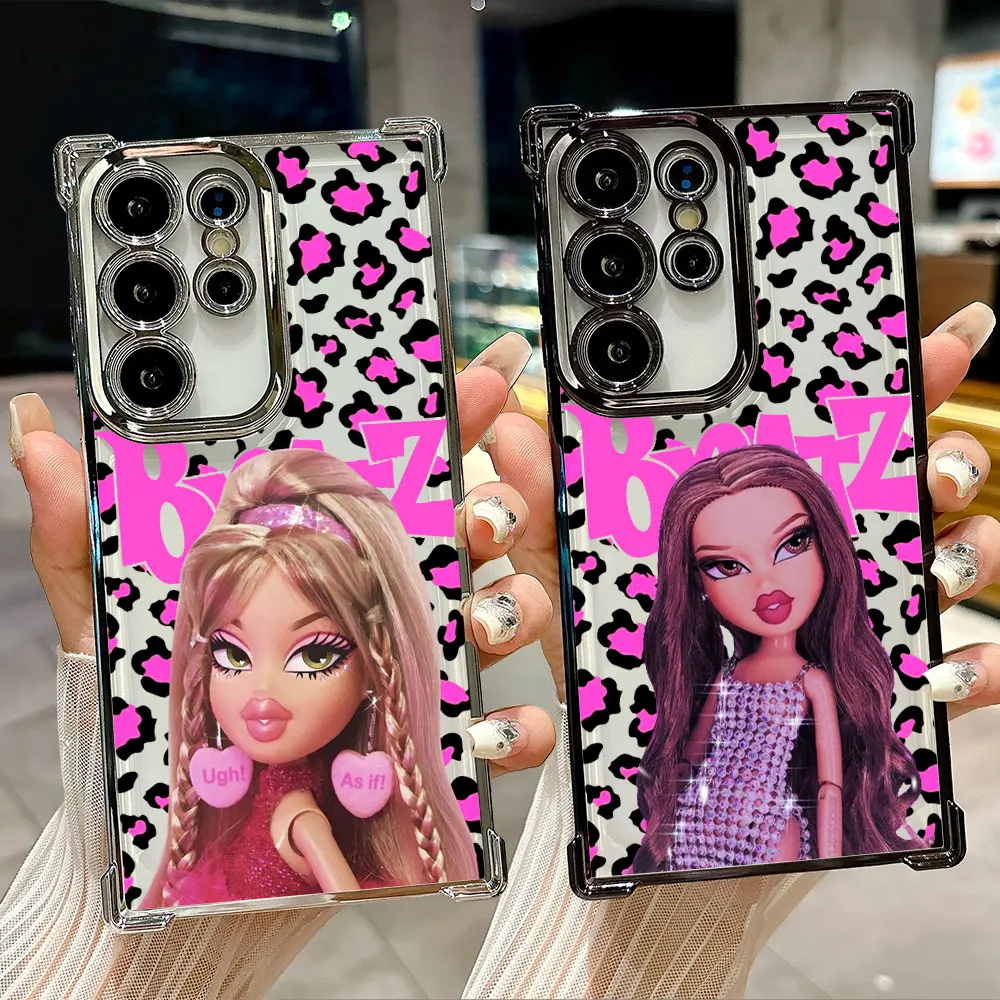 

Pink Bratzs Disney Case For Samsung Galaxy S26 S25 S26Ultra Edge S24 S23 S22 Plus S21 Ultra FE Soft Shockproof Phone Back Cover