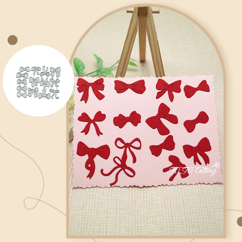 Фото Комбинированный галстук-бабочка, металлические штампы для резки, тиснение для скрапбукинга, сделай сам, декоративная обложка для альбома, поздравительная открытка, ремесленная высечка