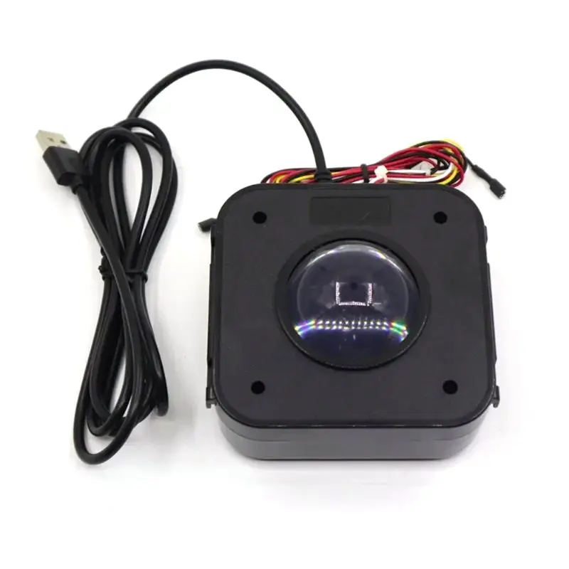

ABJF-DIY For Arcade USB Trackball Mouse 4.5Cm Round LED Illuminated Connector USB Interface