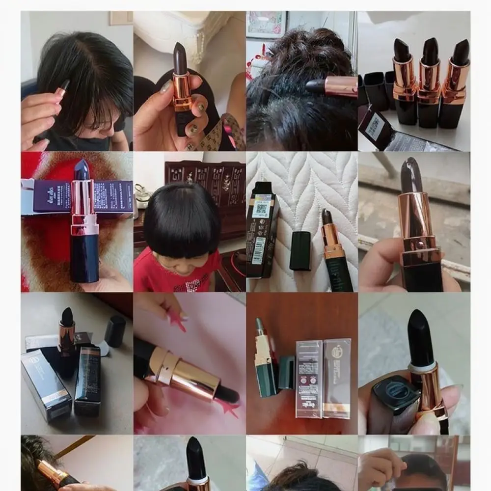 Portable Hair Root Touch Up Pen Temporary Gray Hair Dye Applicator Natural Instant Color Coverage Cream For Daily Styling