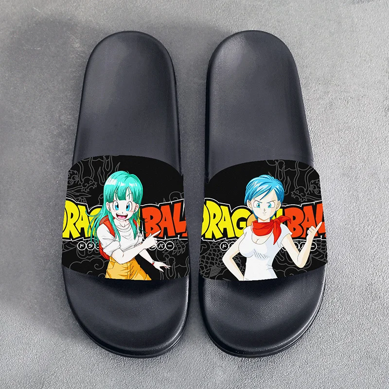 Sandali estivi pantofole Anime Dragon Ball Goku pantofole Cosplay nere scarpe da cartone animato per uomo donna Unisex regalo di Halloween