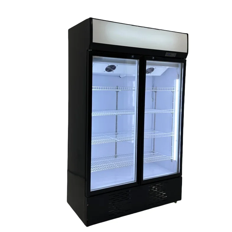 #Commercial Supermarket Drink Display Fridge Vertical Display Cooler Chiller for Beverage