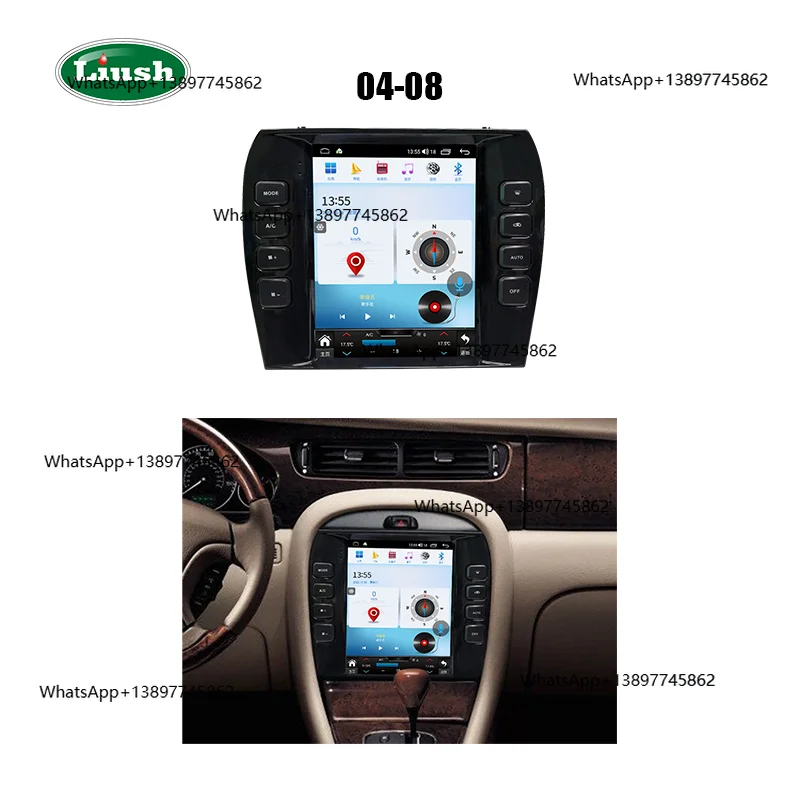 

Peiqi Carplay Multimedia Liush 9.7 Inch Stereo GPS Navigation for Jaguar Jaguar X-TYPE 2004-2008 Car Radio Android Touch Screen