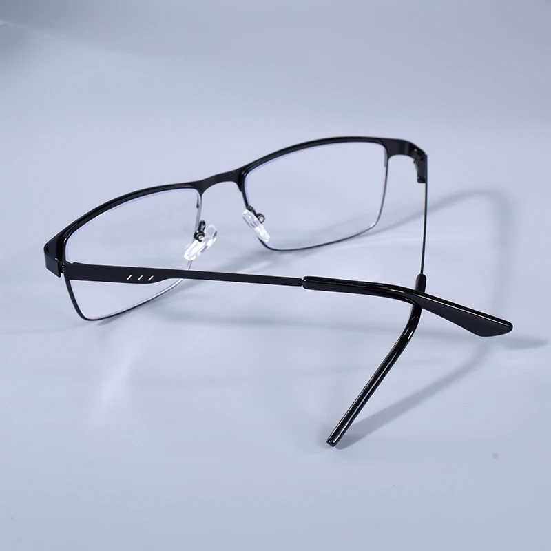 Neue Anti Blau Licht Lesebrille Männer Platz Oversize Metall Brillen Rahmen +75 + 125 + 175 + 225 + 275 + 350 + 400 – Detail 23