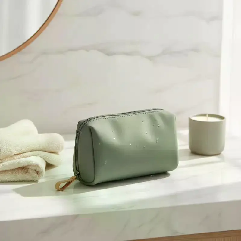 Women Cosmetic Bag Solid Color Makeup Bag Pouch Toiletry Bag Waterproof Makeup Organizer Case Luxury Bag