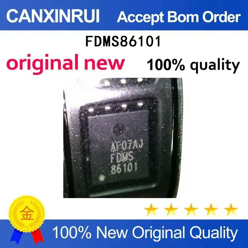 

(5-100 Pieces) FDMS86101 DFN8 N-channel 100V 60A MOSFET New Original Stock