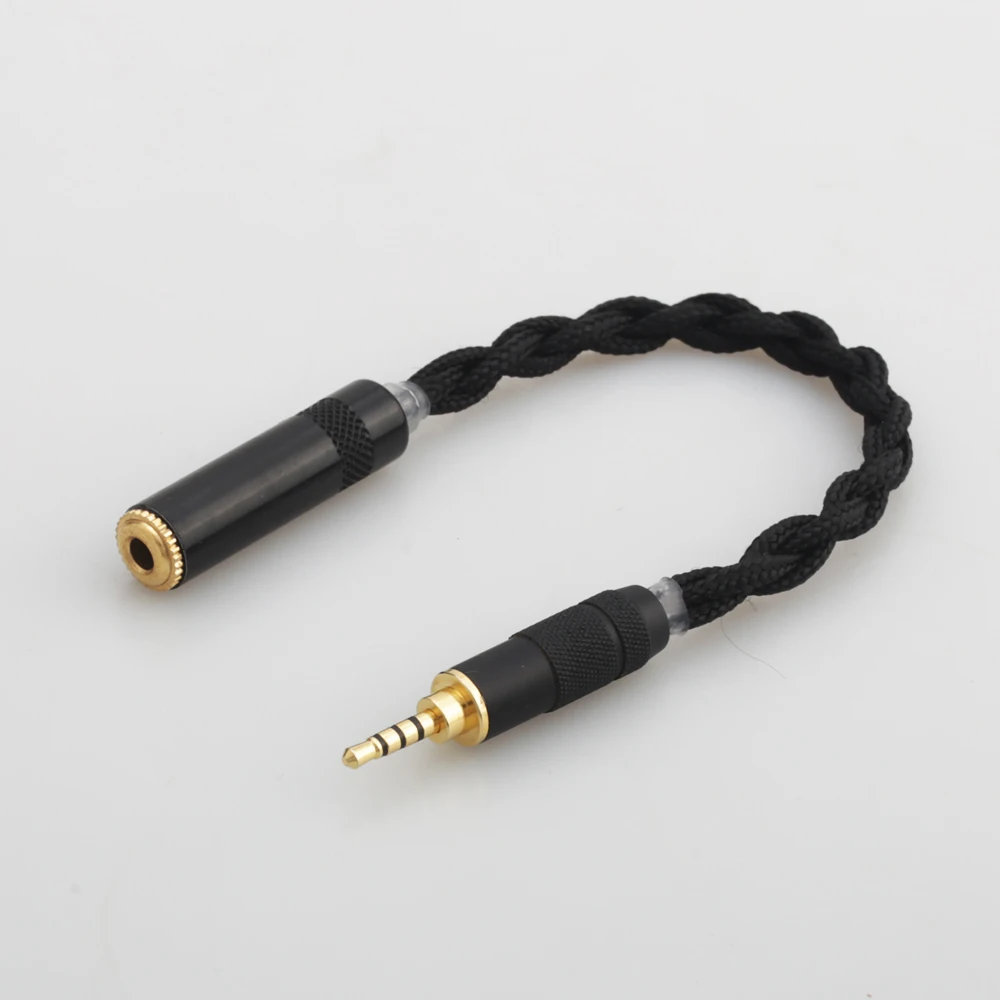 2.5mm Trrs Balanced Male to 3.5mm Stereo Female Audio Connector Adapter Cable Compatible with Astell&Kern AK240 FIIO