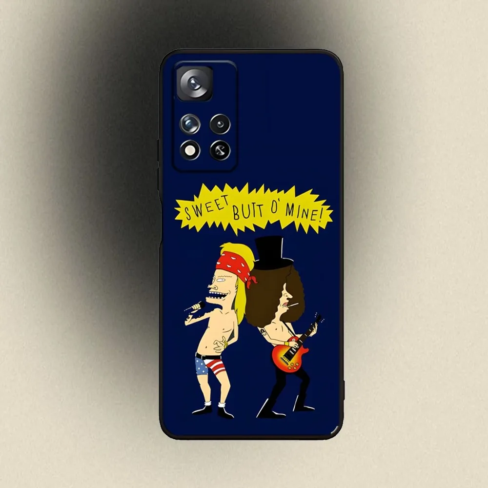 B-Beavis and Butthead Phone Case For Samsung Galaxy A20,A21s,A22,A31,A32,A52,A53,A72,73,A80,A91 Soft Black Cover