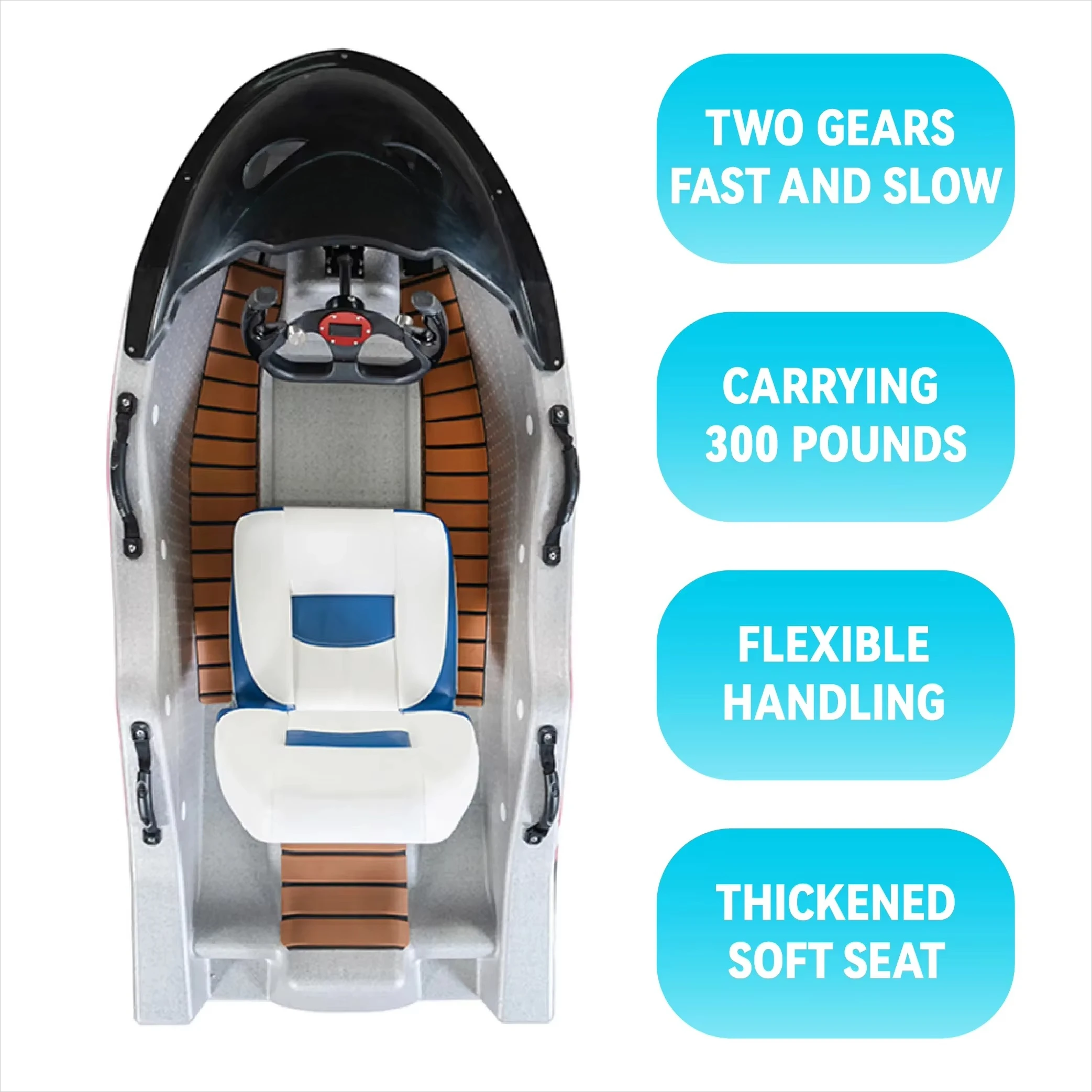 Mini remo elettrico Batteria al litio ad alta velocità Alimentazione Intrattenimento acquatico Sci Tavola da surf Velocità Carding