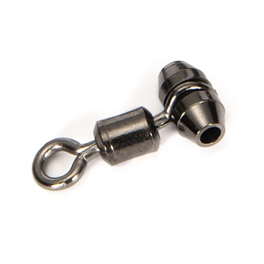 10Pcs Fishing Swivels 3-Way Alloy Copper Fishing Connector Rolling Bearing Swivel Hook for Carp Tackle