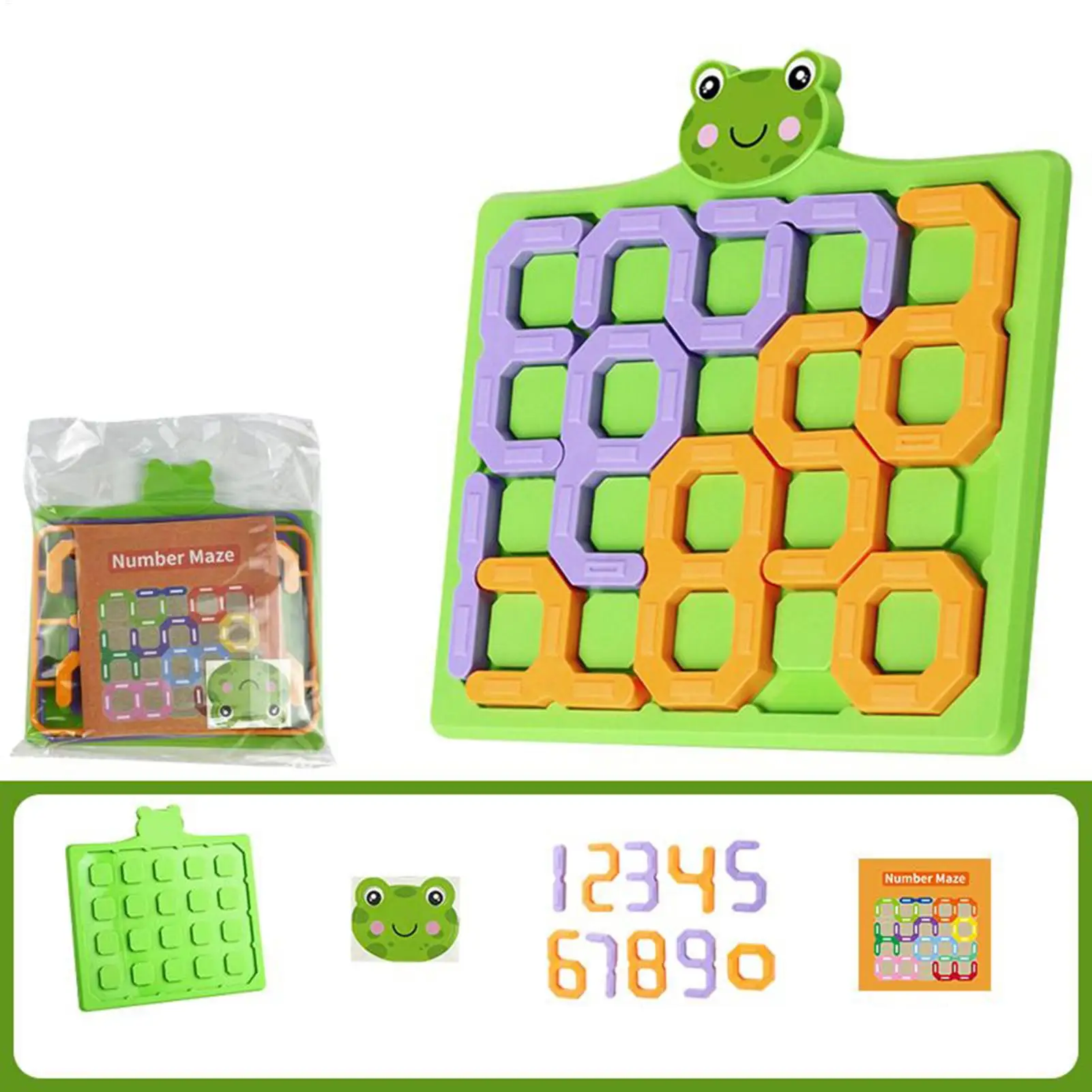 Zahlenlabyrinth-Puzzle, interaktives Lernspielzeug für Kinder, Hand-Auge-Koordination, Vorschulkinder, Zuhause, Spielzeit, Brettspiele