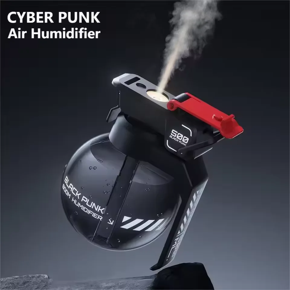 

Увлажнитель воздуха с гранатами, киберпанк, увлажнитель воздуха, настольный декоративный гранат, эфирное масло, диффузор для ароматерапии для домашнего офиса