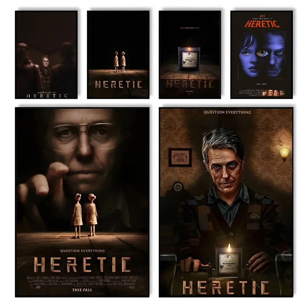 H-Heretic 2025 Filmplakat, klebrige Wand, wasserdicht, für Zuhause, Wohnzimmer, Schlafzimmer, Bar, ästhetische Dekoration