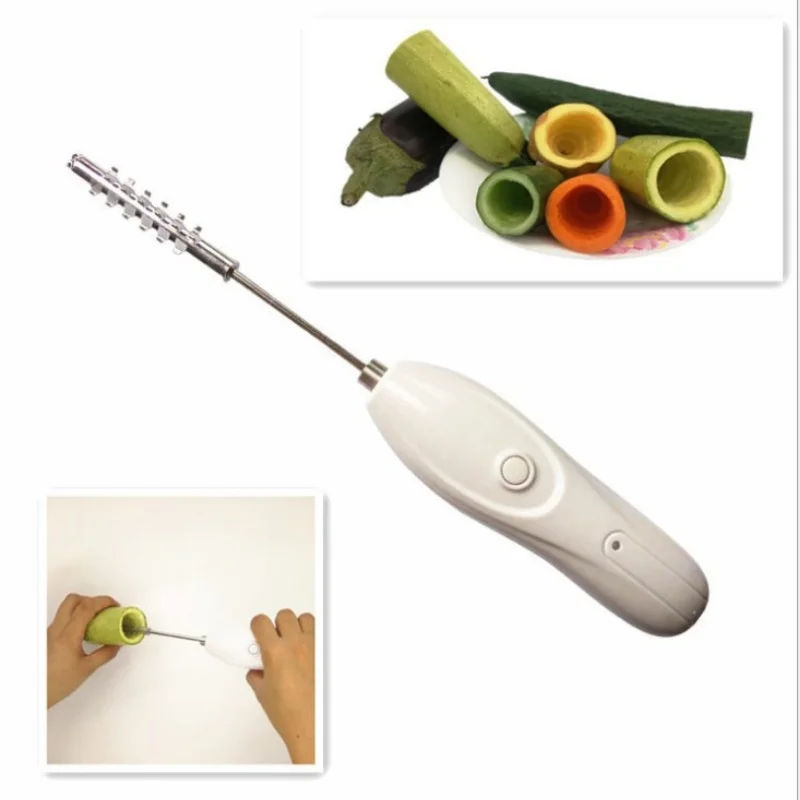 Vegetable Core Remover Electric Scaling Machine Multi-function Fruit and Vegetable Core Remover Rechargeable Fruit Core Remover