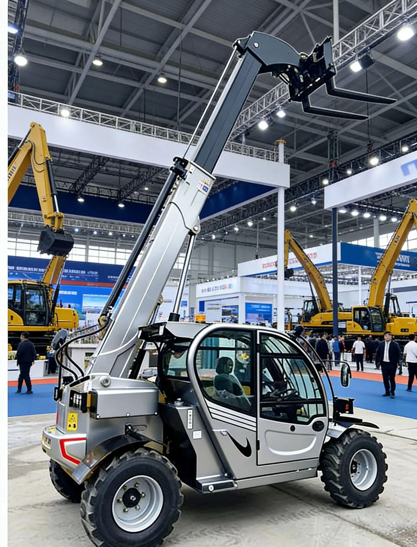 Chinese Small Telehandler 3Ton Telescopic Handler Forklift 7m Lifting Height with Attachments Customized
