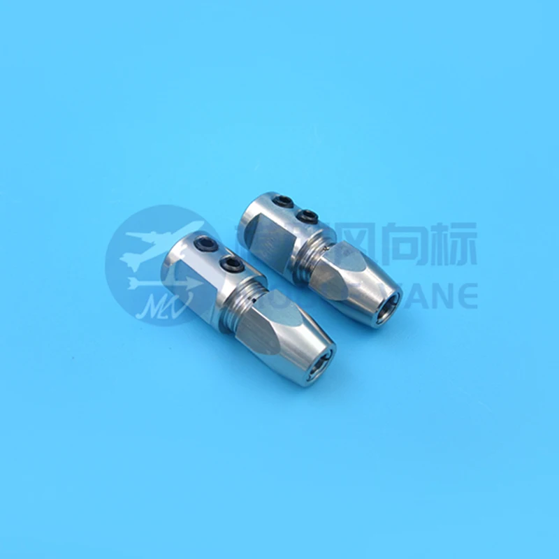 RC Electric Boat 3.18*4/4*4/5*4/5*4.76mm Flex Collet Coupler Stainless Steel Positive/ Reverse Flexible Coupling