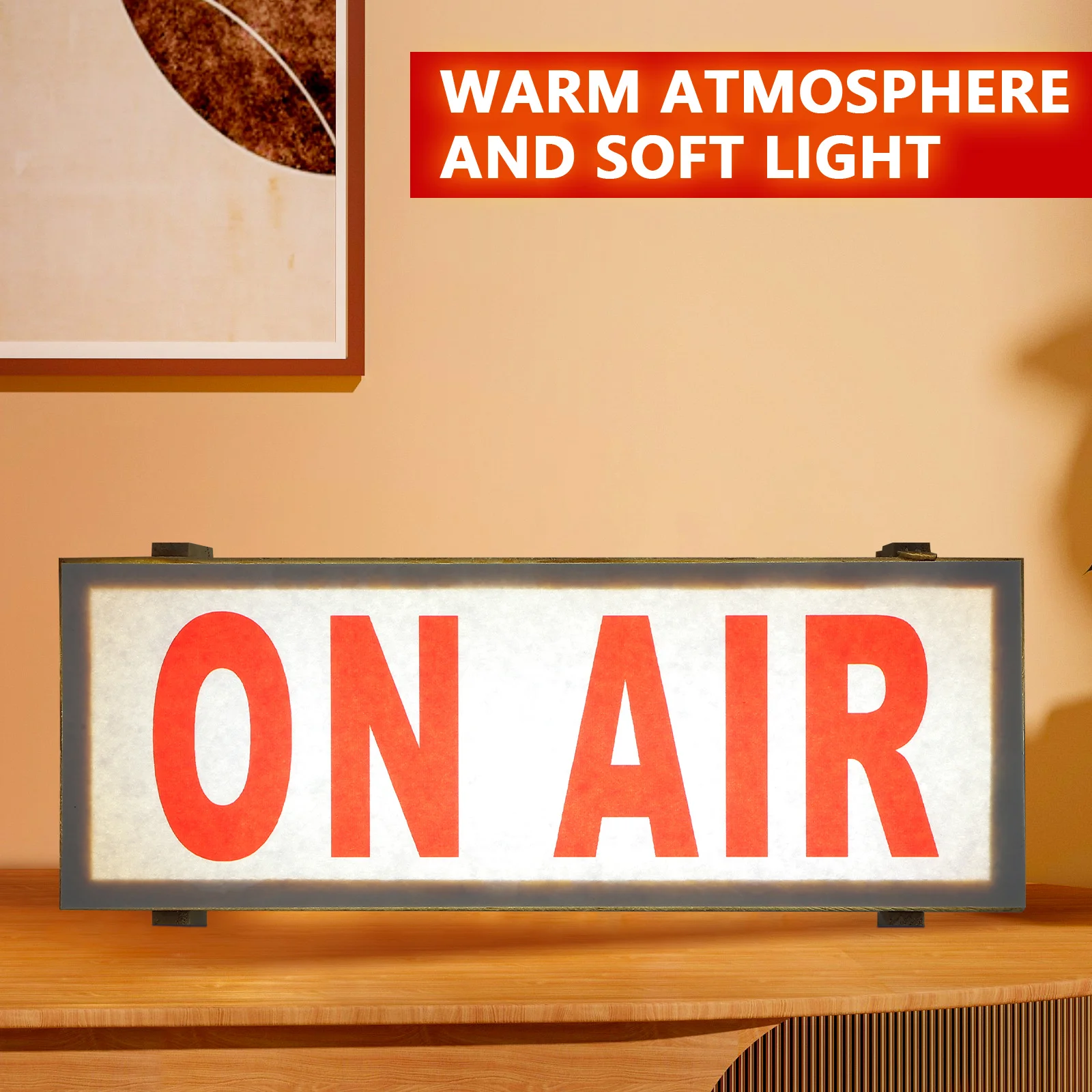 علامة ضوء الزخرفية LED الزينة المنزل مكتب بار ديكور أضواء الجدار نفاذية الضوء لينة جو دافئ سهلة التركيب #4