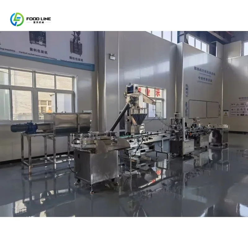 Spice bottle filling capping labeling machine automatic bottle labeling machine filling capping labeling machine view 4