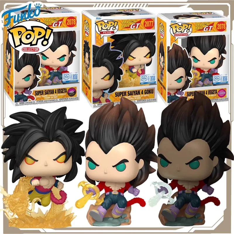 

Funko POP Original Dragon Ball Anime Figure Super Saiyan 4 Goku Vefeta Action Figure Toys for Boys Girls Kids Gift Ornaments