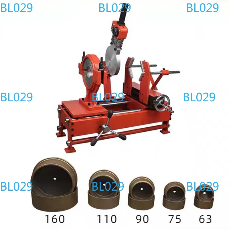 63-160 Insert welding machine PE pair-welded hot-melt-welded PPR engineering water pipe hot-melt machine hot melt