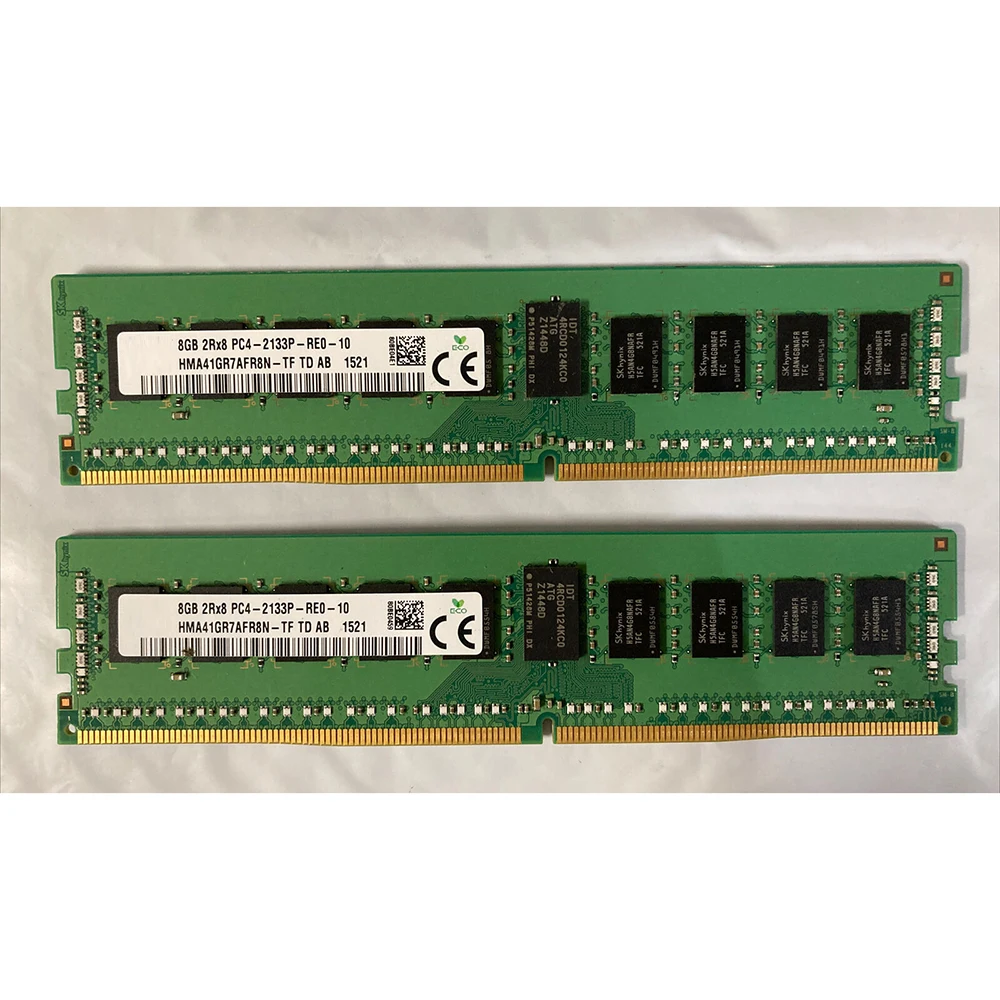 1Pcs For SK Hynix RAM 8GB 8G 2RX8 PC4-2133P-RE0 Server Memory DDR4 2133 HMA41GR7AFR8N-TF