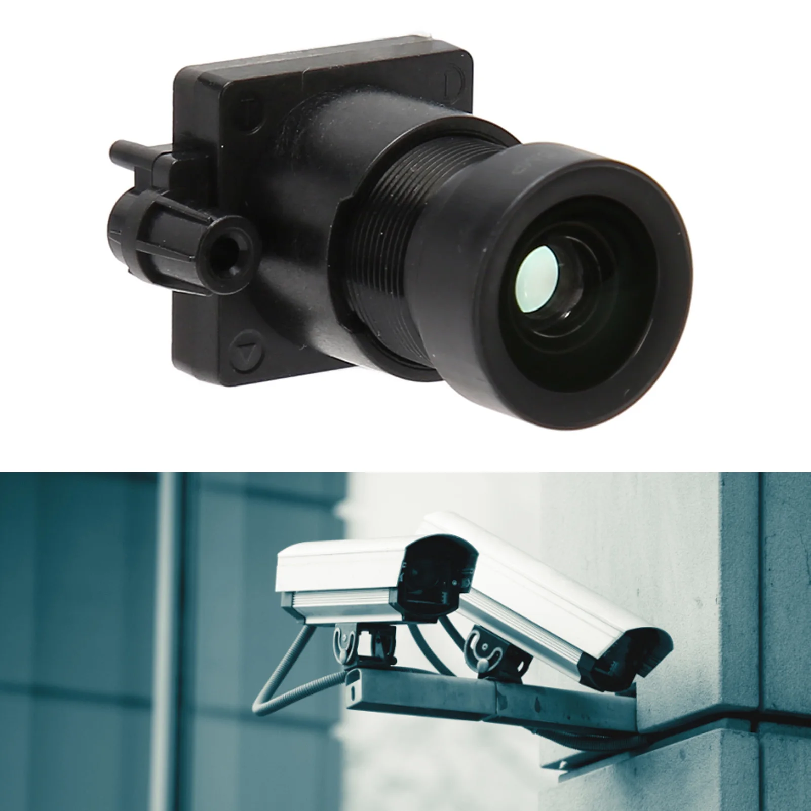 Manual Focus Lens Fixed Focal Lens 4mm Focal Length F1.0 Aperture 5MP HD Full Color Warm Light Security Camera Lens Prime Lens