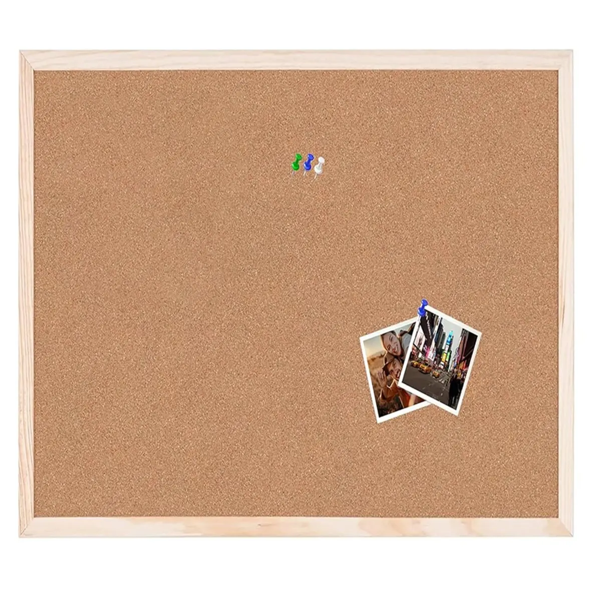 618 Mega Sale Cork Notice Board Set with Wood Frame and Push Pins - 60cm X 40cm, Pack of 2