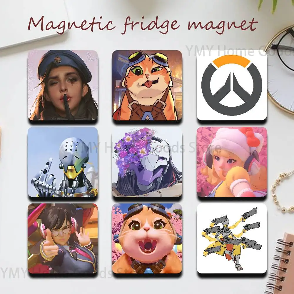 Pop Game O-Overwatch Cartoon Refrigerator Magnets the Perfect Choice for Home Create Warm Cozy Home Decor Gifts
