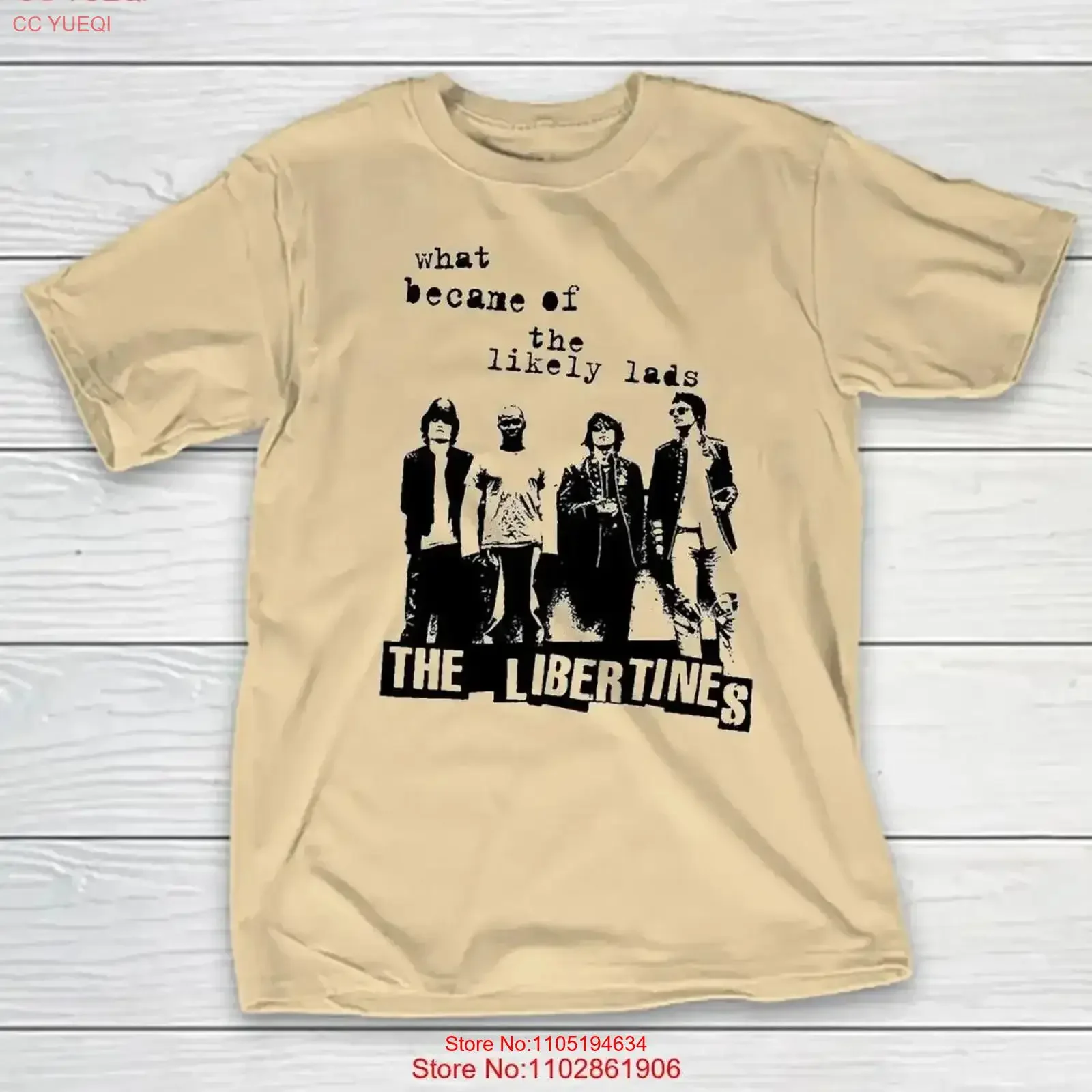 

The Libertines Band For Fans to 5XL Sand T shirt MD284 vintage Washed homme graphic Versatile Soft Stylish vintage Washed