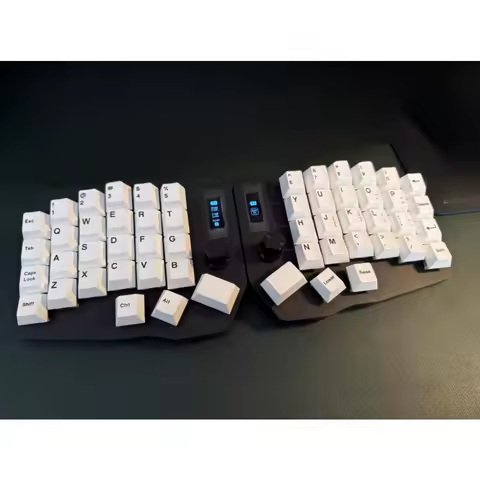 Planck Ortho Linear Keycap PBT Cherry Profile English/Russian Custom Personalized Keycaps for Mechanical Keyboard Gaming Office