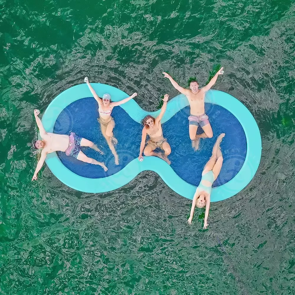 

Super Relaxing Water Games Platform Portable Water Lounger Hammock Bed Pool Float Inflatable Pool Water Hammock for Sale