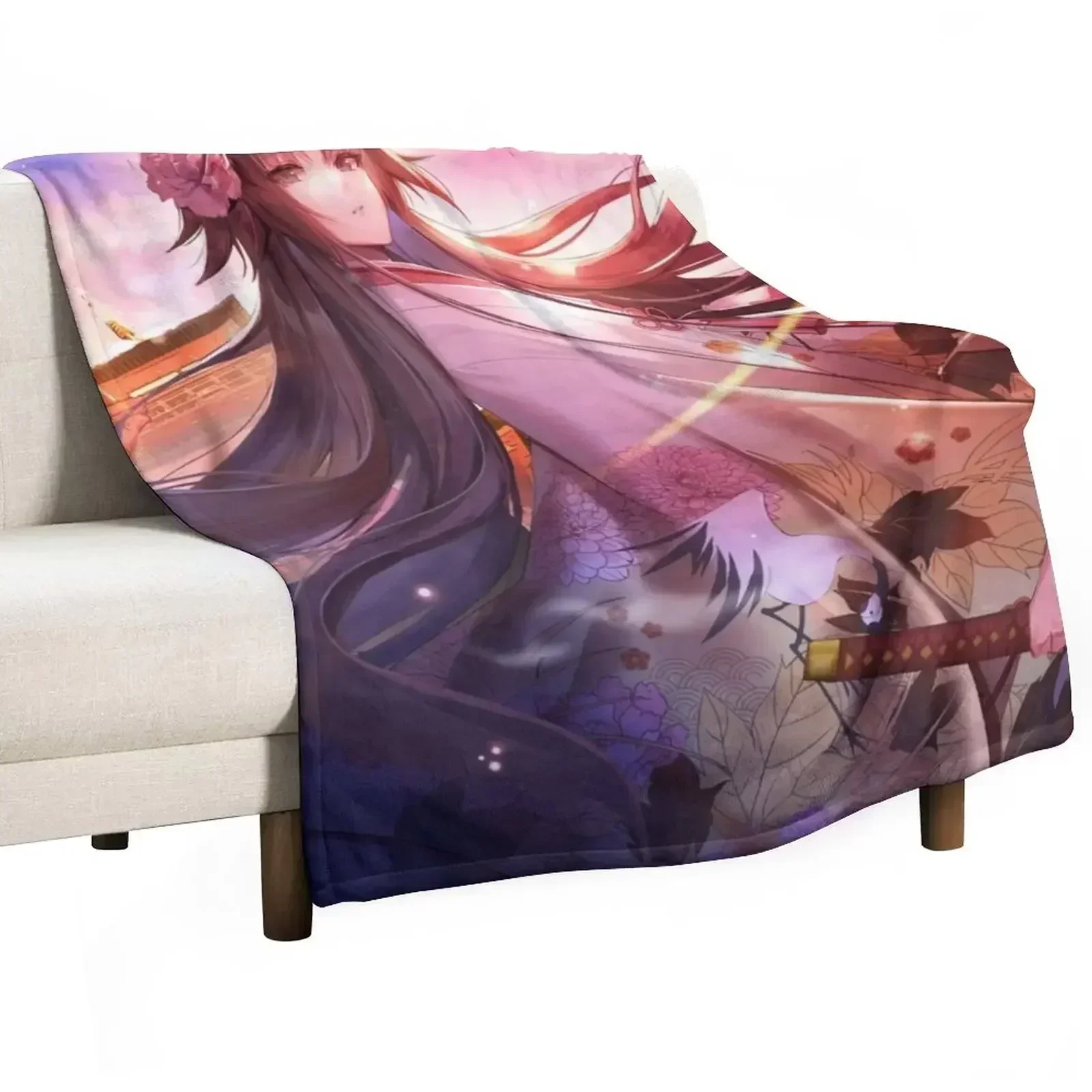 

Ryougi Shiki Throw Blanket Durable Warm Blanket for Daily Home Use