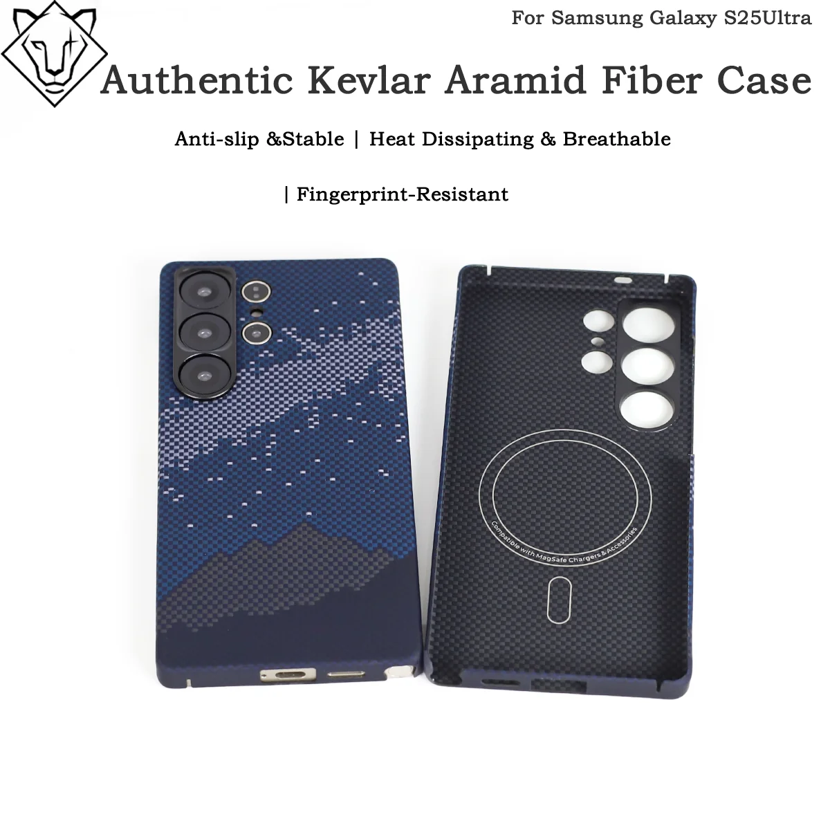 

Магнитный чехол для Samsung S25 Ultra Aramid, защитный чехол из углеродного волокна для Samsung Galaxy S25, ультратонкий жесткий бронированный чехол