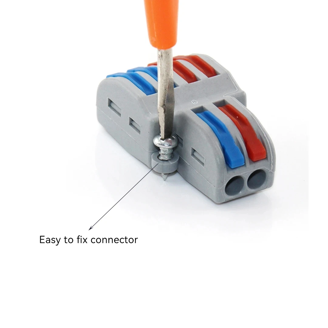 5/10 PCS 1 in Multiple Out Fast Electrical Connectors Universal Compact Splitter Wiring Cable Connector Push-in Terminal Block