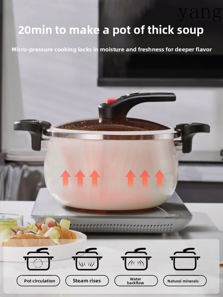 LMM household stew pot micro-pressure soup pot stew pot induction cooker gas stove universal