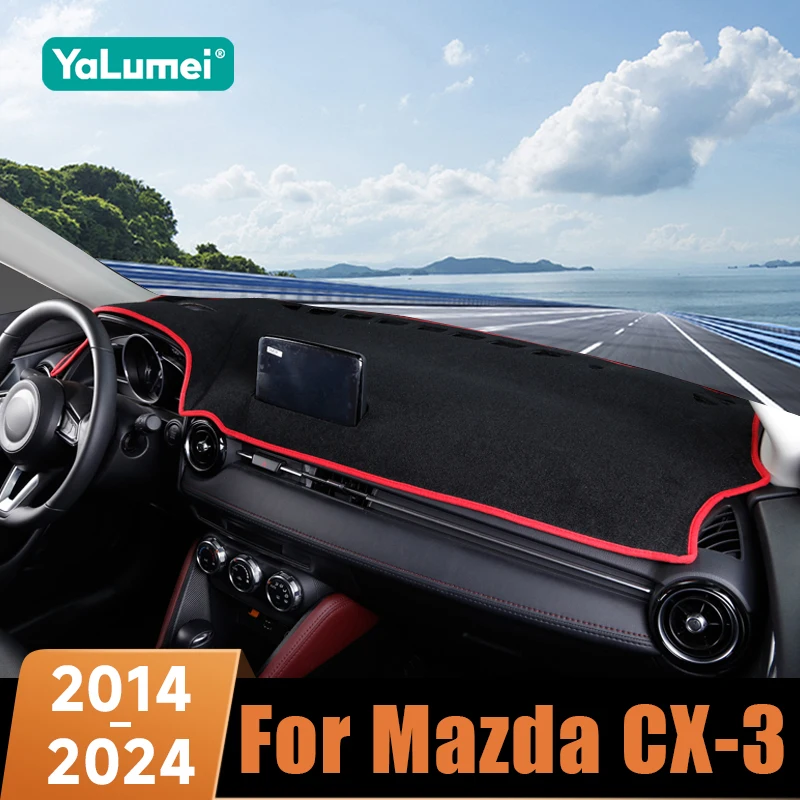 For Mazda CX-3 CX3 2014 2015 2016 2017 2018 2019 2020 2021 2022 2023 2024 Car Dashboard Cover UV Resistant Heat Insulation Mat