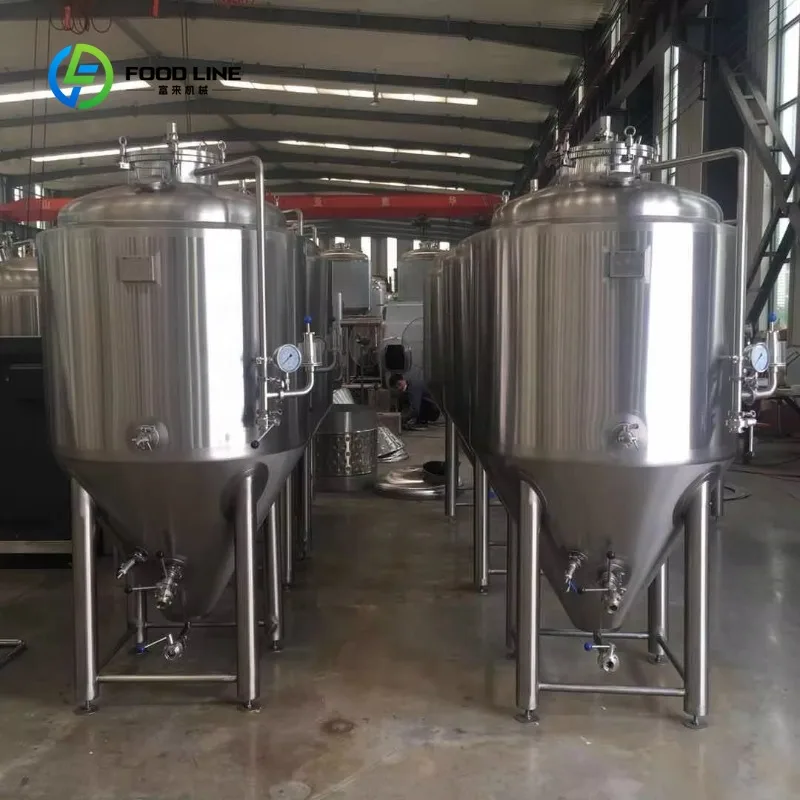 Customized High Quality Jacket Glycol Conical Fermenter Controlled Maturation of Milks, Creams Mix Yoghurts Fresh Cheese