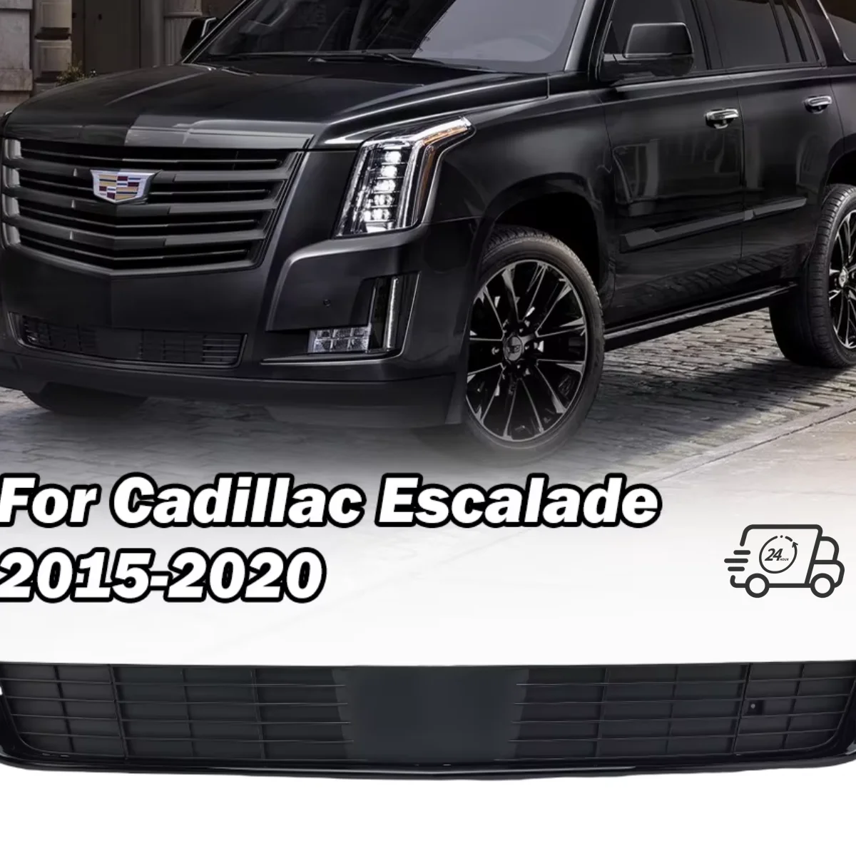 

Front Bumper Cover Grille for Cadillac Escalade 2015 -2020 Black ABS GM1036178 23181987 Chrome Racing Grills Car accessories