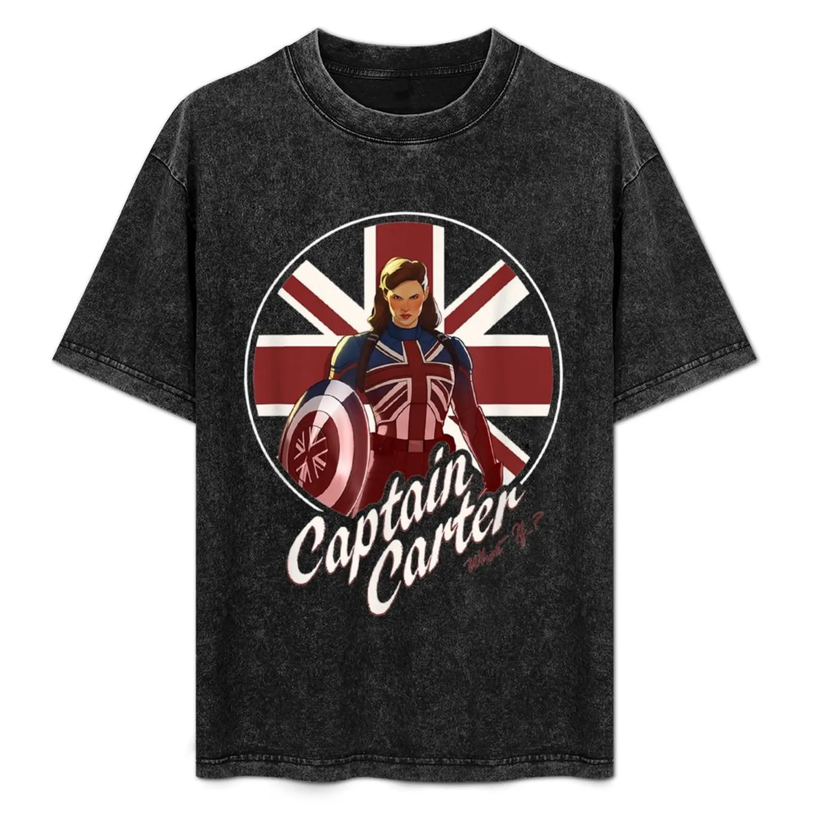 

Captain Carter British Flag T-Shirt Casual Soft Cotton Short Sleeve Tee