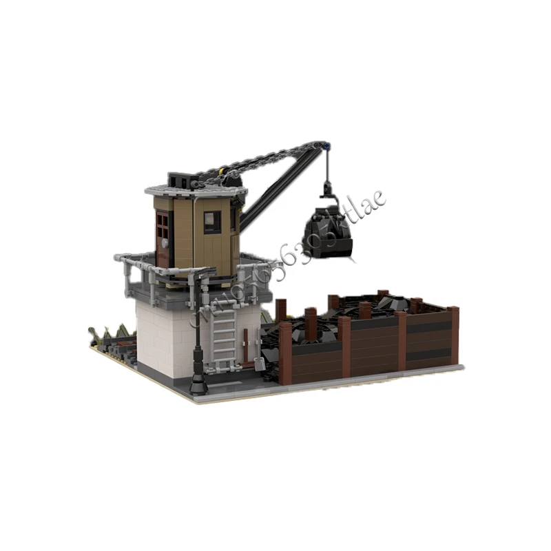 921 PCS Construction Coaling plant MOC Customize Modular Building Block Model Simple Educational Popular DIY Christmas Toy Gift
