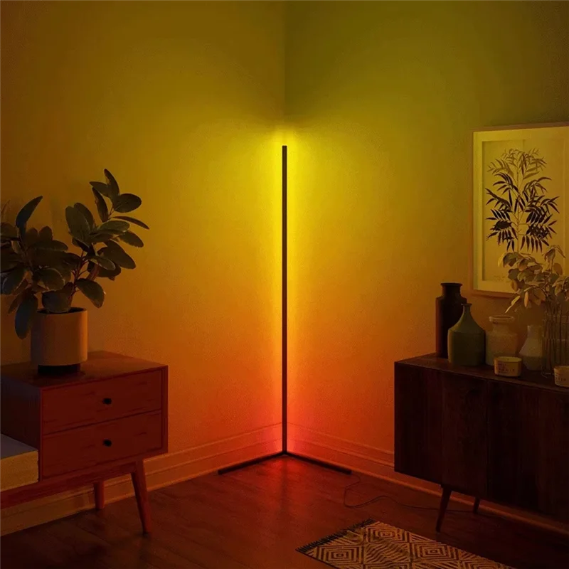 

ABRO-Smart RGB Dream Color Floor Lamp With Music Sync Modern Standing Mood Light With APP & Remote Control